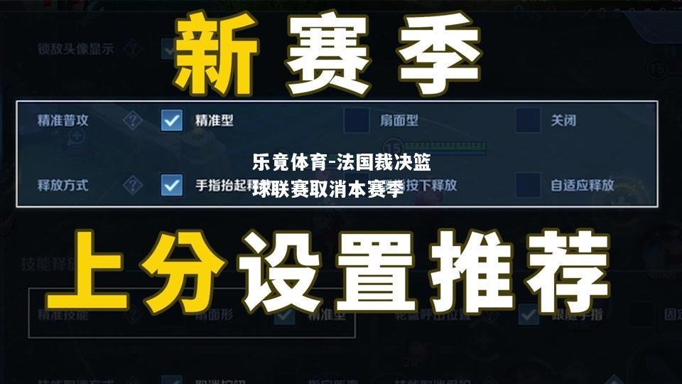 法国裁决篮球联赛取消本赛季